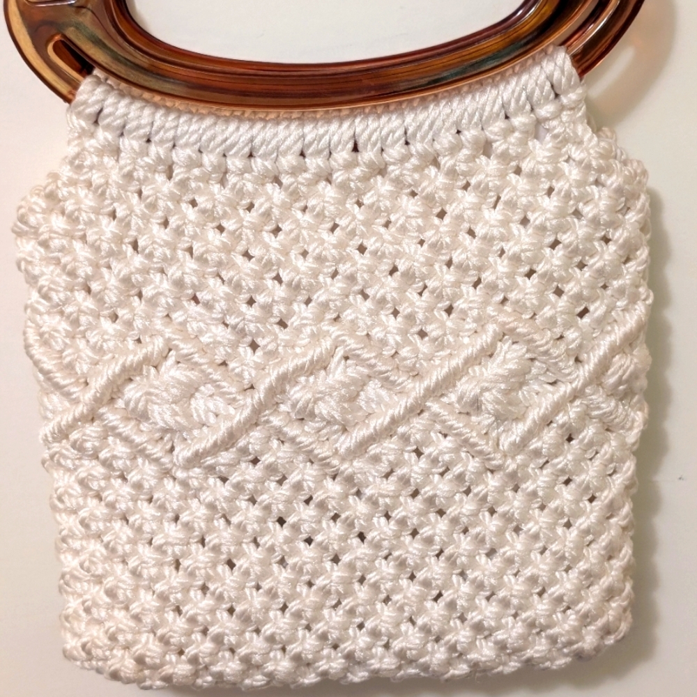 Handmade knit purse